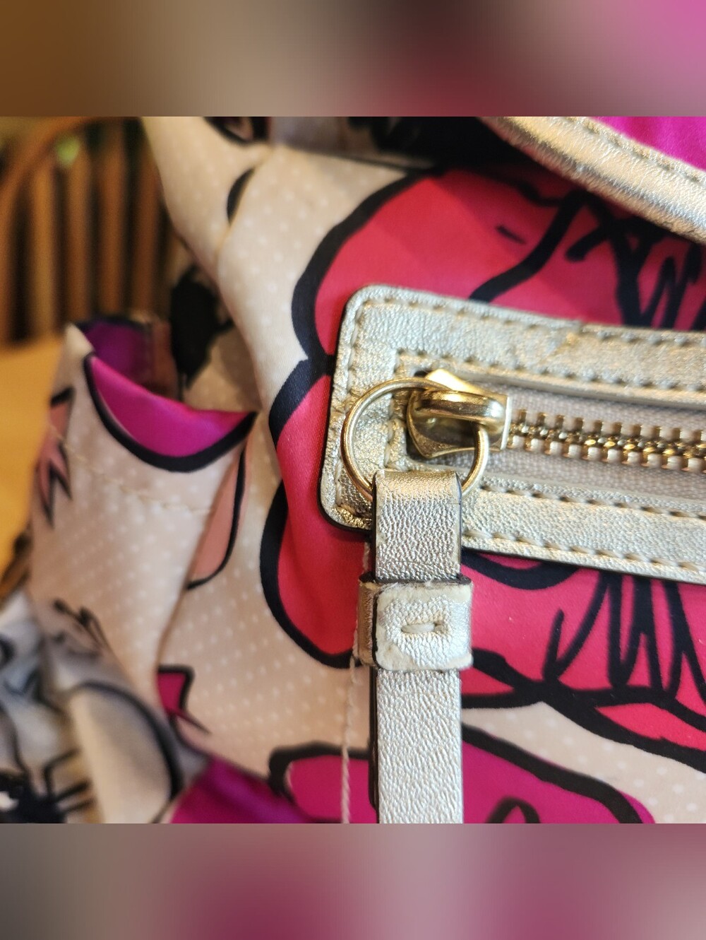 Coach Poppy Floral Backpack - Picture 15 of 16